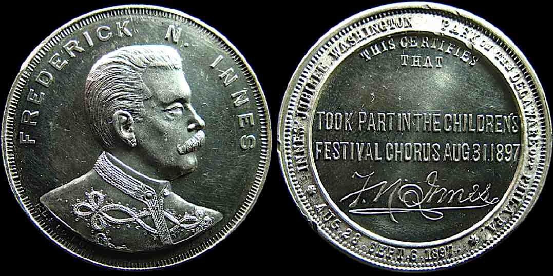 Frederick Innes Childrens Festival chorus participation medal