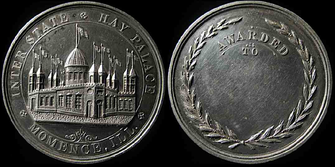 Inter State Hay Palace Momence Illinois award medal