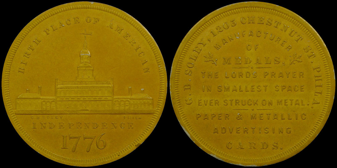 California Seal Eureka Moise Advertising medal