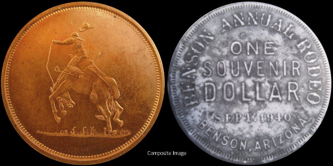 Benson Rodeo 1940 One Souvenir Dollar Token