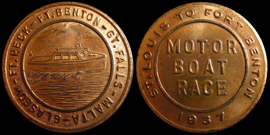 St. Louis Missouri to Fort Benton Motor Boat Race 1937 Medal