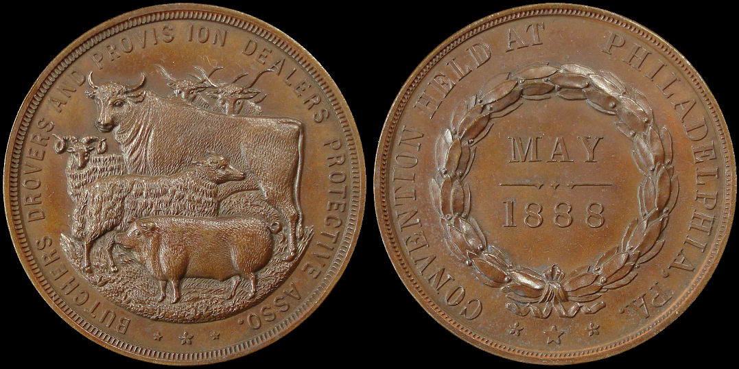 Butchers Drovers Provision Dealers Association Philadelphia Convention Medal