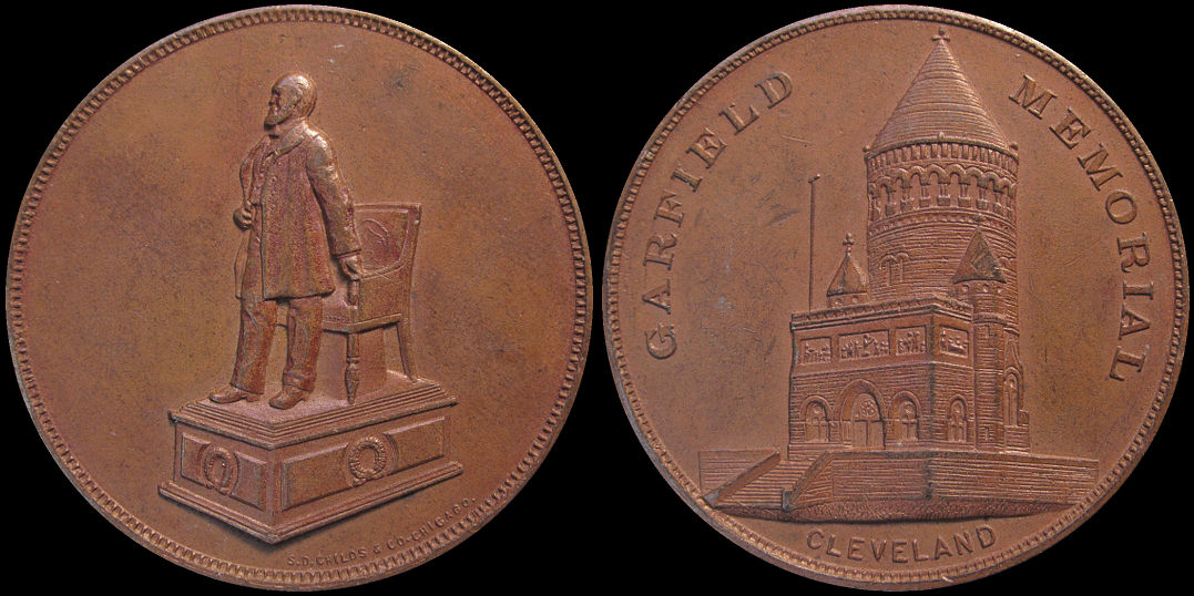 Garfield Memorial Cleveland Ohio Lake View Cemetery Medal