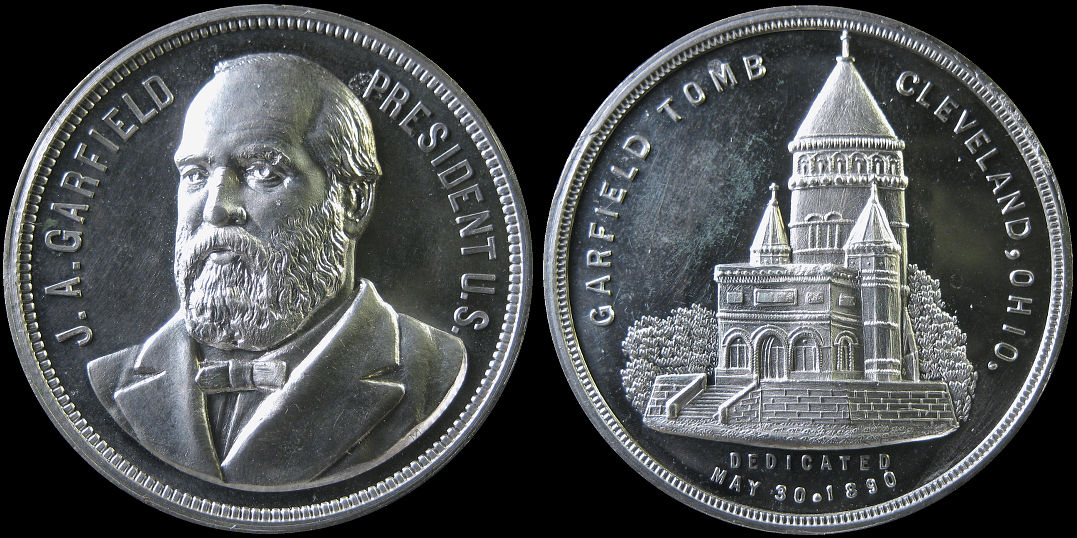 Dedication of Garfield Tomb Cleveland Ohio May 1890 Medal