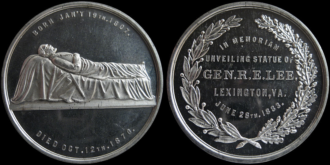 General Robert E. Lee Statue Unveiling Lexington June 1883 Medal