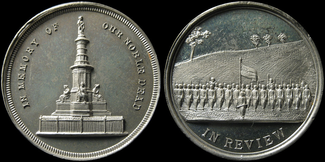 Our Noble Dead In Review Gettysburg National Cemetery Medal