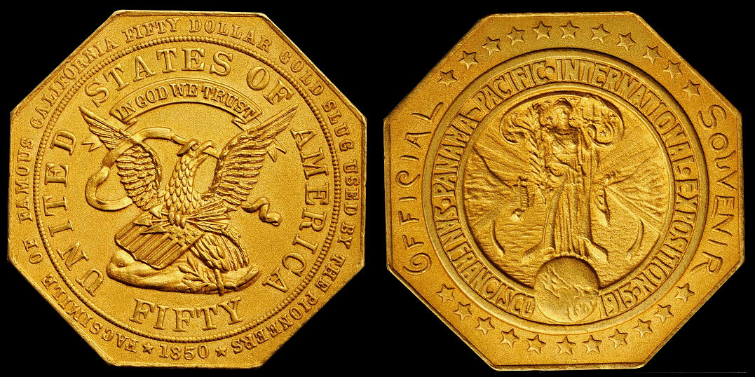 Panama Pacific International 1915 Exposition Imitation Gold Slug