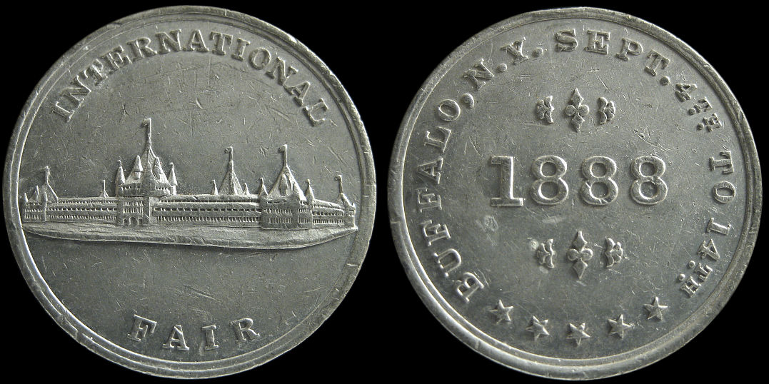 International Fair Buffalo New York September 1888 Medal