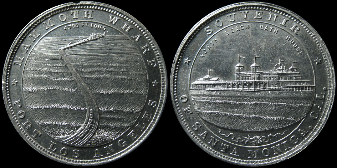 Mammoth Wharf Port of Los Angeles Santa Monica Souvenir Medal