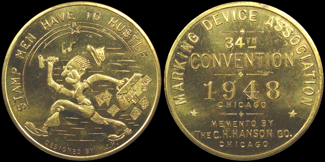 Marking Device Association 34th Convention Chicago 1948 Medal