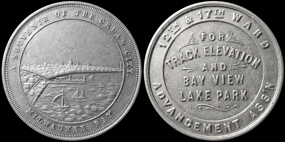 Milwaukee Bay Track Elevation Advancement Association Bay View Lake Park Medal