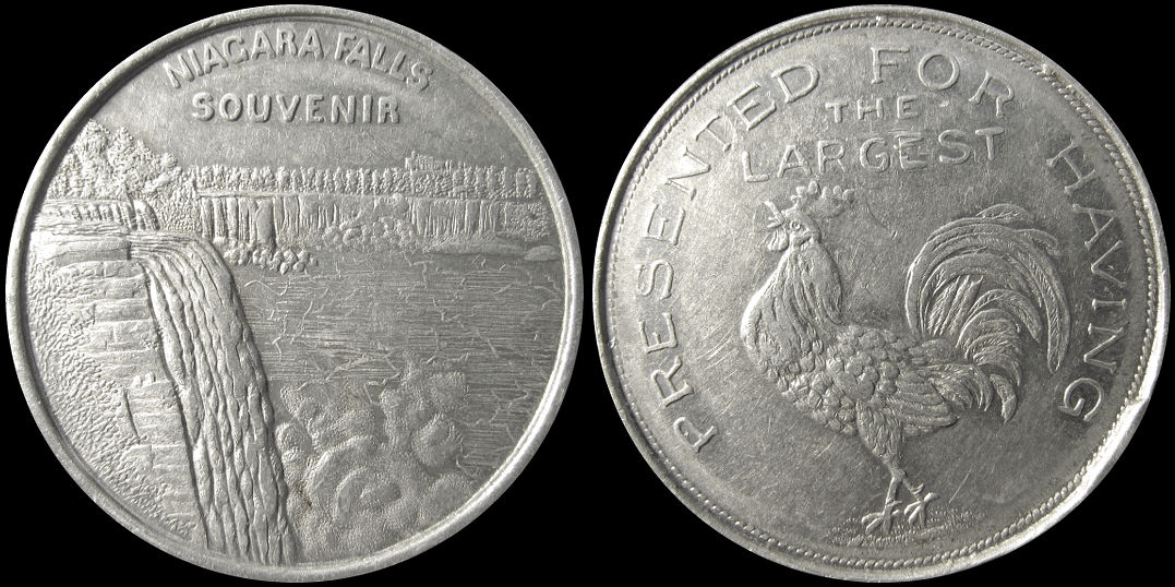 Niagara Falls Presented For Having Largest Cock Souvenir Token