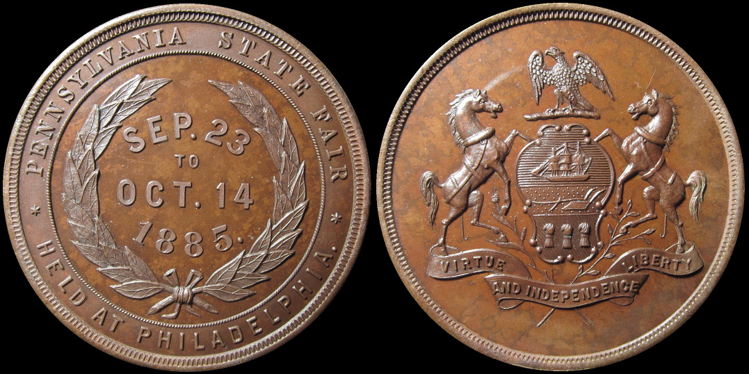 Philadelphia Pennsylvania State Fair September 23rd to October 14 1885