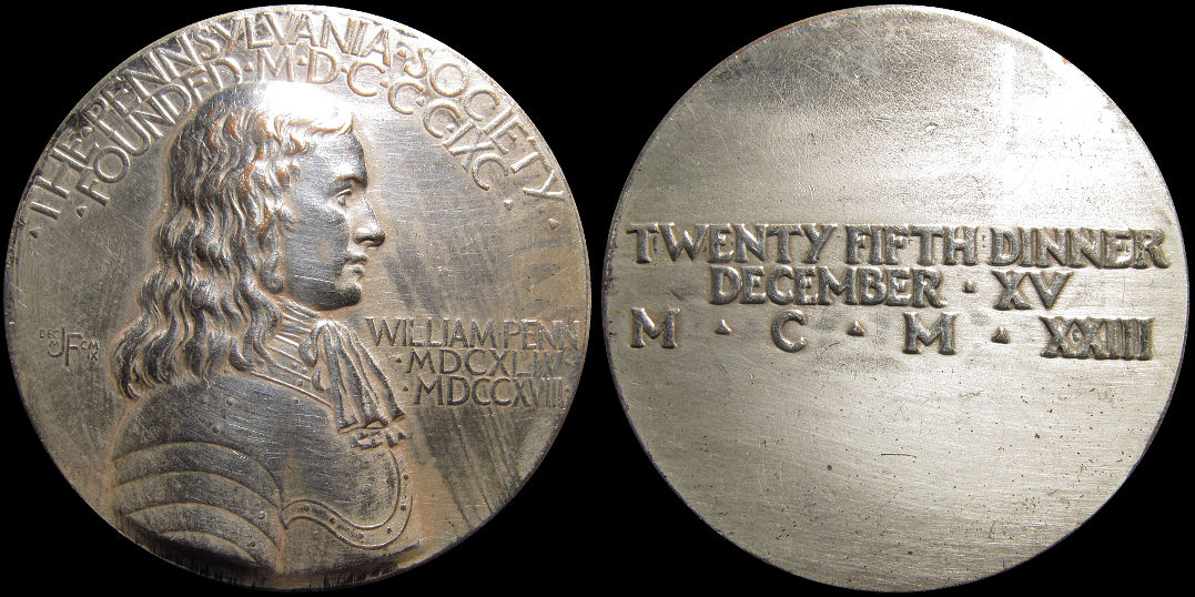 Pennsylvania Society William Penn Twenty Fifth Dinner 1933