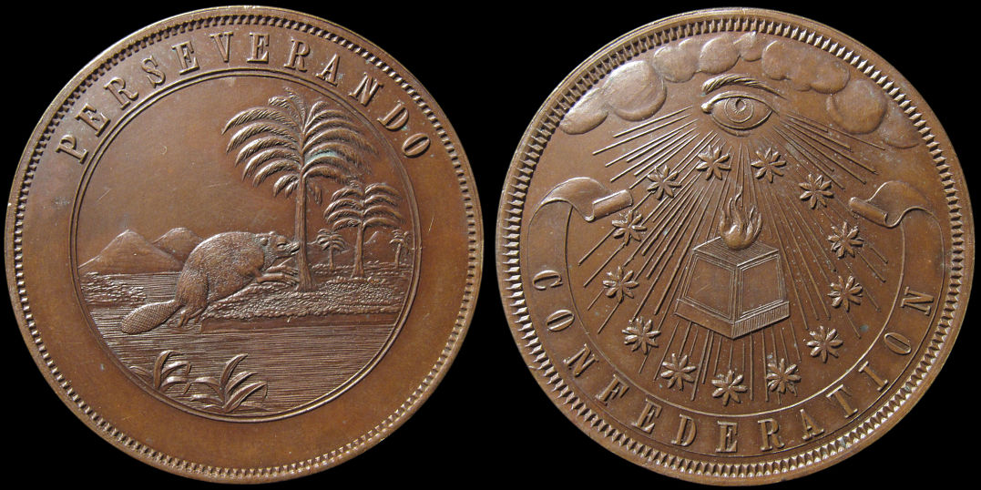 Perseverando Confederation Beaver All Seeing Eye Dickeson Medal