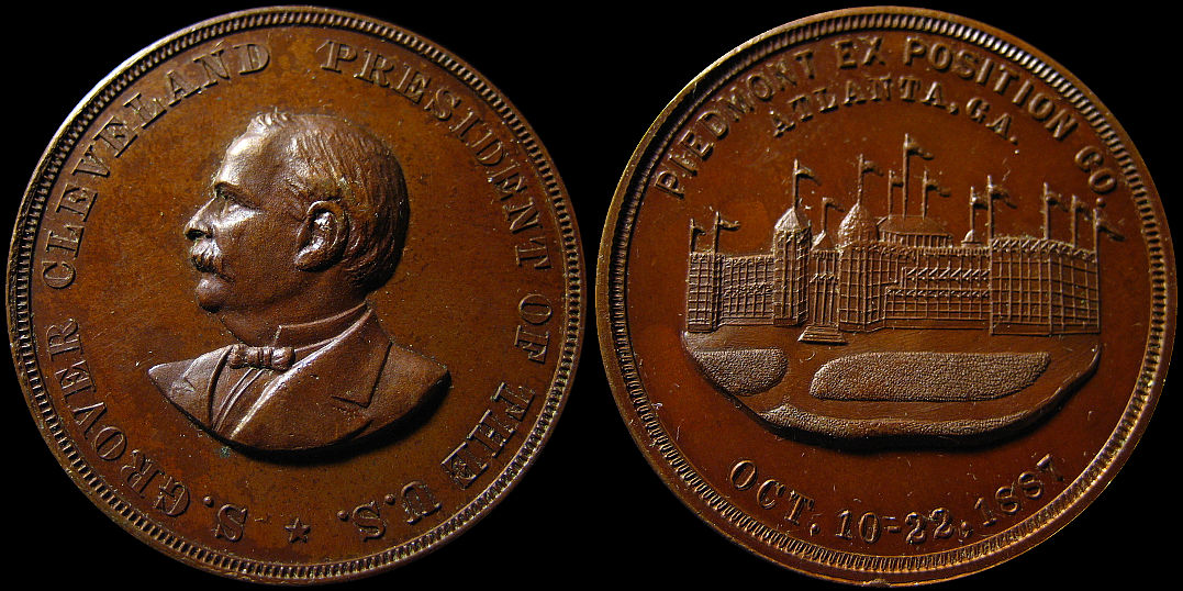 Piedmont Exposition Grover Cleveland October 1887 Medal
