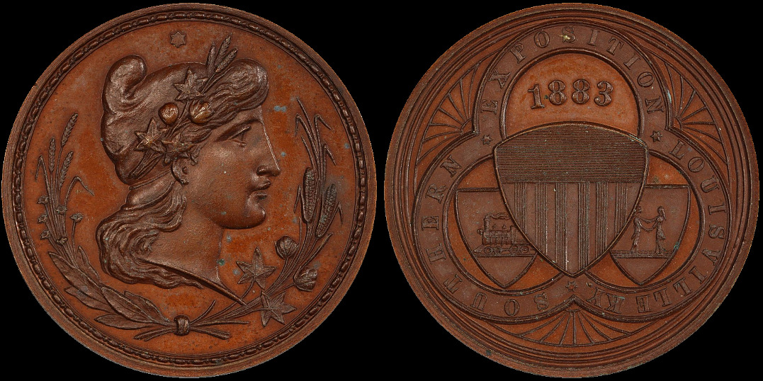 Southern Exposition Louisville 1883 Liberty Head Medal