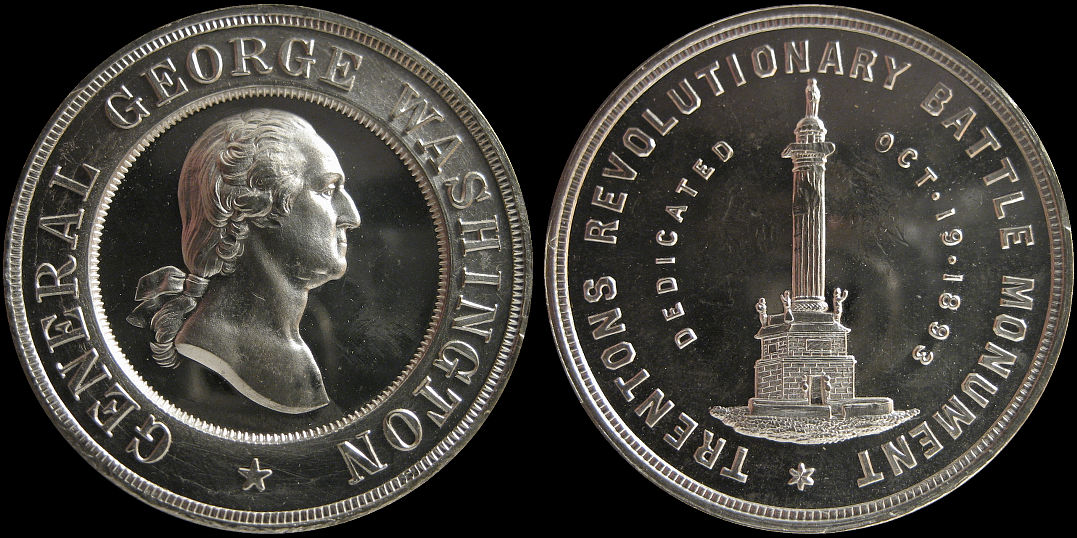 Trentons Revolutionary Battle Monument 1893 Washington Medal